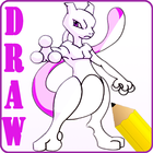 How To Draw Pokemon Mewtwo icon