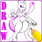 How To Draw Pokemon Mewtwo أيقونة