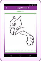 How To Draw Pokemon Mewtwo تصوير الشاشة 2