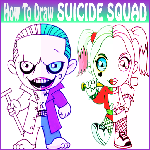 How To Draw Suicide Squad characters