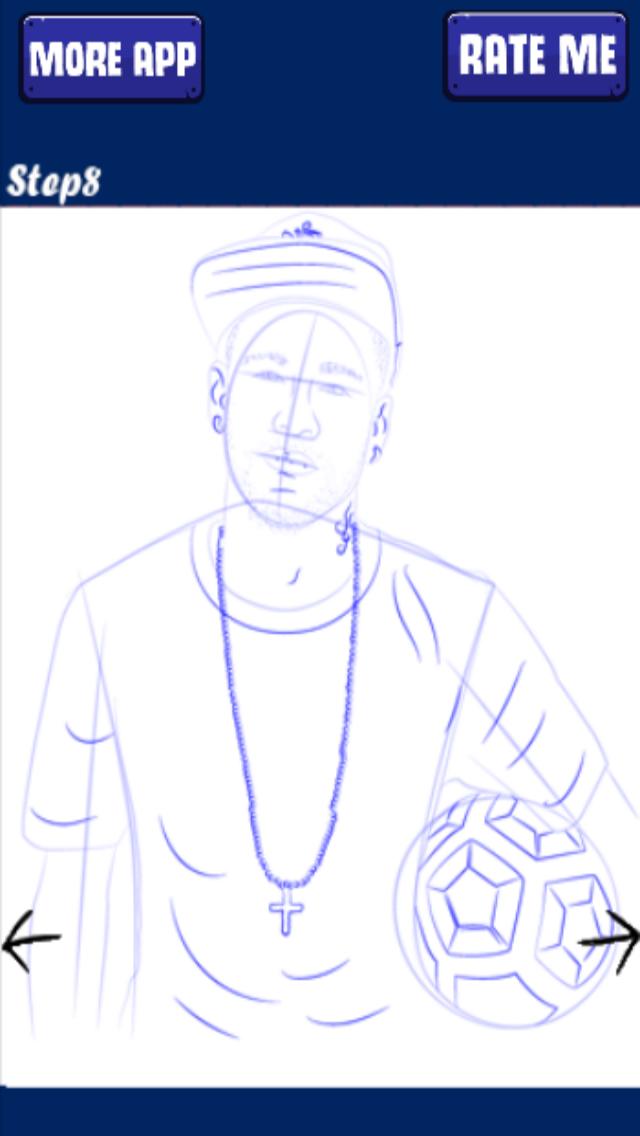 How to sketch and draw Neymar Jr APK pour Android Télécharger