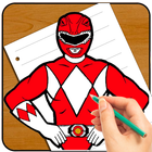 Draw Power Rangers Lessons أيقونة