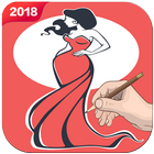 Draw Dress Design - Fashion Drawing icon