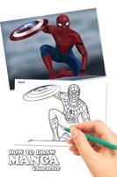 Draw Amazing Spiderman Lessons Ekran Görüntüsü 1