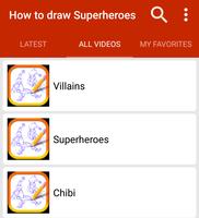 How to draw Superheroes ảnh chụp màn hình 1