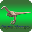 How to fold origami velociraptor