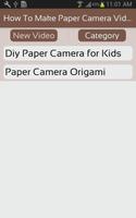 How To Make Paper Camera Video capture d'écran 1