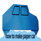 how to make paper car icône
