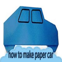 how to make paper car Affiche