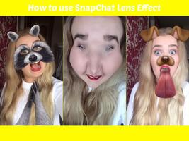 Effect Lenses Snapchat Tip Plakat