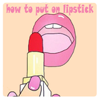 how to put on lipstick icône