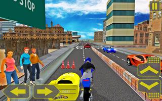 Motorbike Taxi Highway Traffic poster