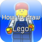 How to draw Lego ikona