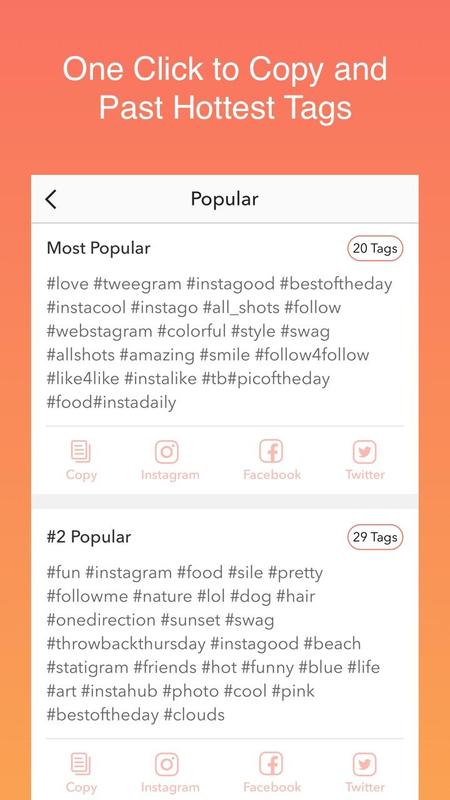 hashtag get likes followers for instagram screenshot 2 - instagram tags that get you likes and followers