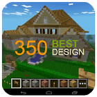 350 Maison pour Minecraft Build Idea icône