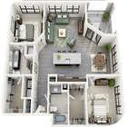 3D House Floor Plan Ideas-icoon