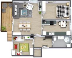 3D House Floor Plan Ideas screenshot 3