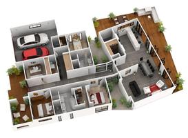 3D House Floor Plans capture d'écran 2