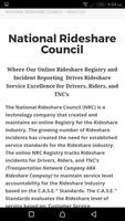 برنامه‌نما National Rideshare Council عکس از صفحه