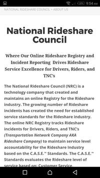 National Rideshare Council screenshot 3