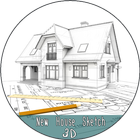 New 3D House Sketch Zeichen