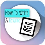 How To Write A Resume आइकन