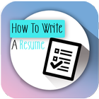 How To Write A Resume icône