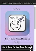 How To Draw Anime Characters पोस्टर