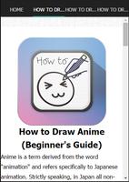 How To Draw Anime Characters capture d'écran 1