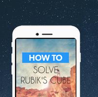 How to solve a rubik's cube poster