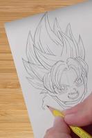 Как рисовать символы DBZ постер