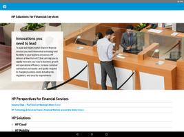 HP Solutions - Financial Serv poster