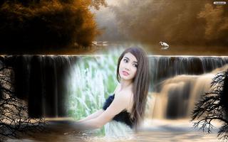 Waterfall Photo Frame পোস্টার