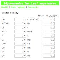 Poster Hydroponics for Leaf vegetable