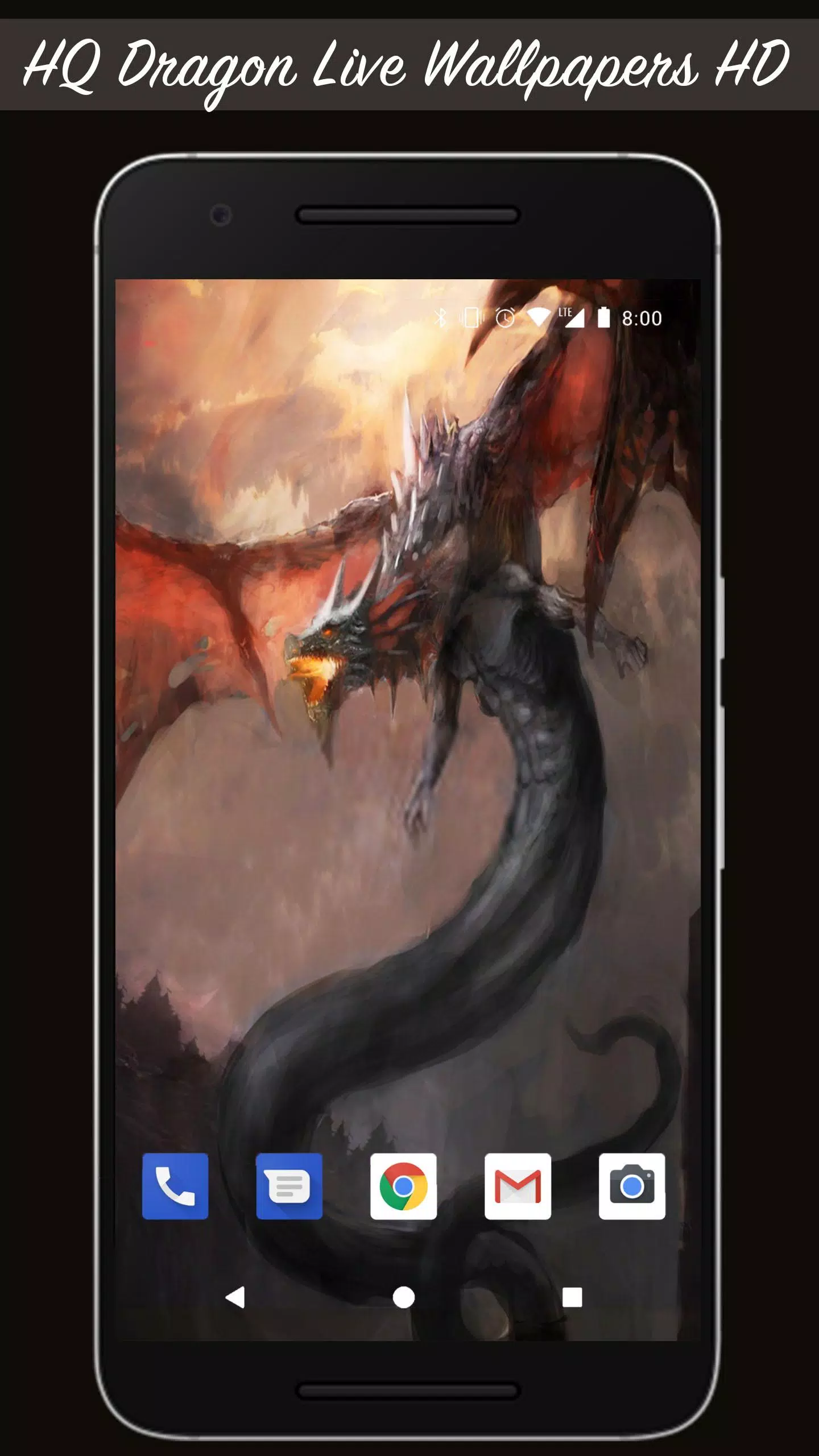 Скачать HQ Dragon живые обои HD APK для Android