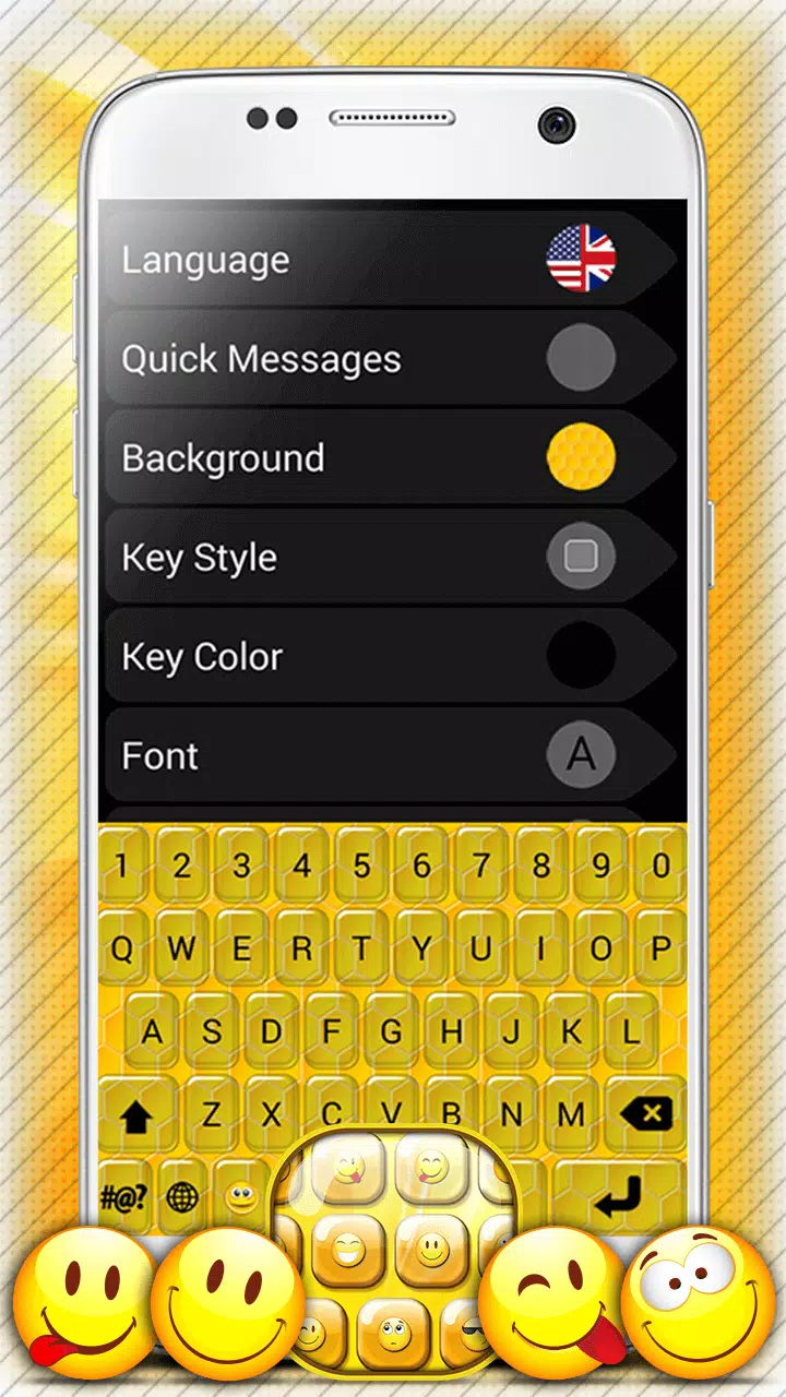 Clavier Jaune - Clavier Emoji APK pour Android Télécharger