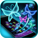 Neon Butterfly Lock Screen APK