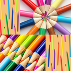 Crayons de couleurs photo col icône