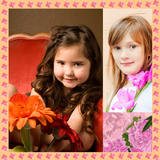 Collage de photos de fleurs icône