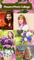 Kwiaty kolażu fotografii plakat