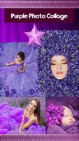 Purple Photo Collage Affiche