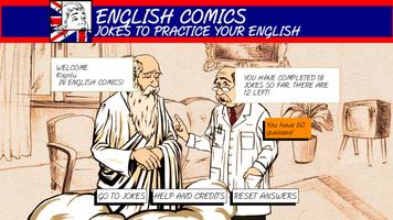 Poster English Comics: Learn & laugh