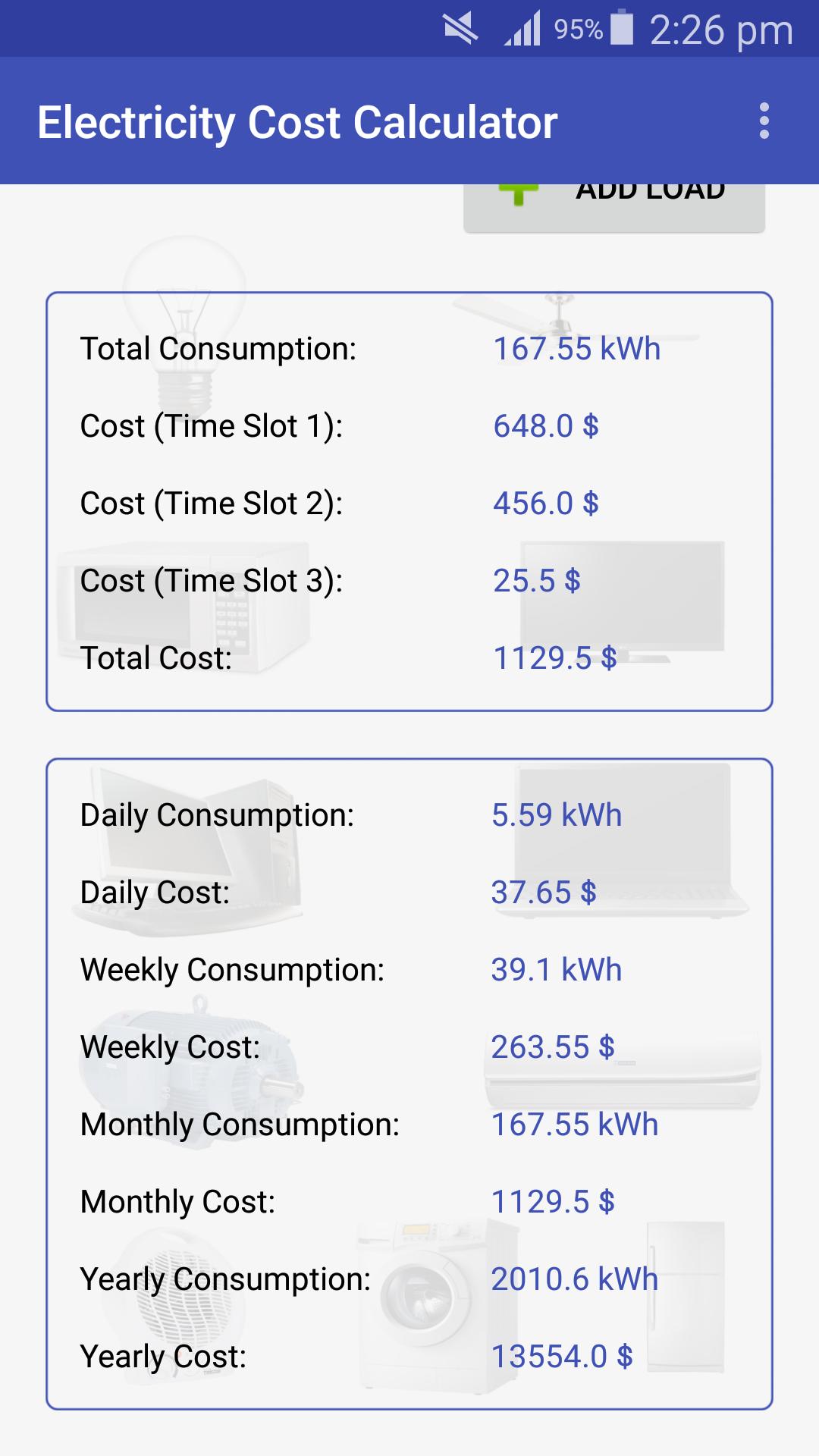 Electricity Cost Calculator APK pour Android Télécharger