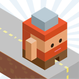 Blocky Running Road