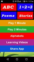 Poster ABCD for Kids with Videos