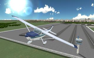 Airplane Simulator Pilot 3D الملصق