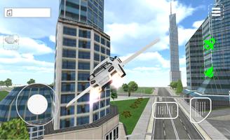 برنامه‌نما Flying Car Sim عکس از صفحه