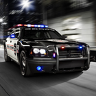 Fast Police Car Driving 3D Zeichen