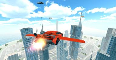 Carro volador 3D Poster