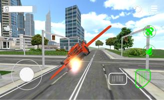 Carro volador 3D captura de pantalla 2